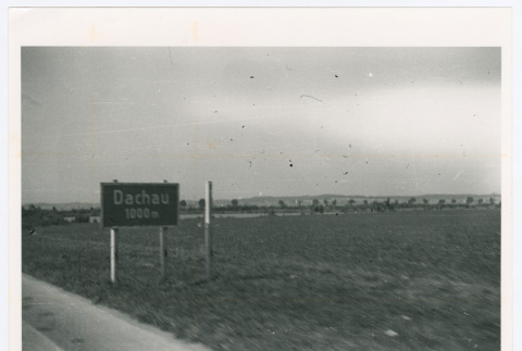 Dachau road sign (ddr-densho-1007-159)