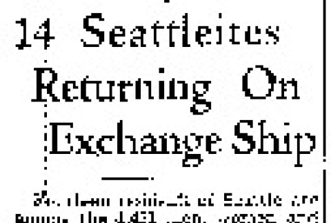 14 Seattleites Returning on Exchange Ship (August 19, 1942) (ddr-densho-56-835)