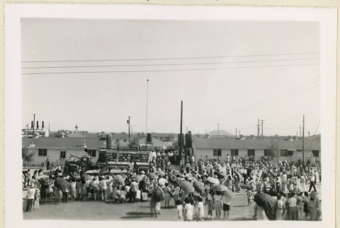 Platform at July 4th program (ddr-densho-37-1604)