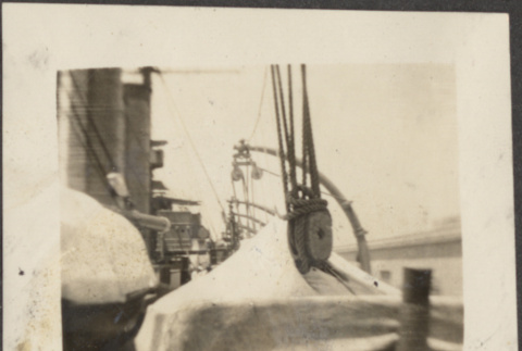 Lifeboats on a ship (ddr-densho-432-89)