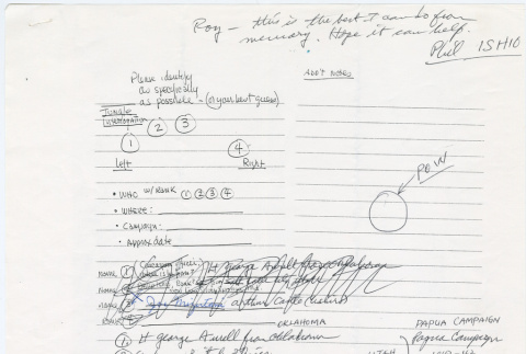 Notes on jungle interrogation (ddr-densho-1007-440)