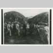 Servicepeople walking near hillside (ddr-densho-1007-176)