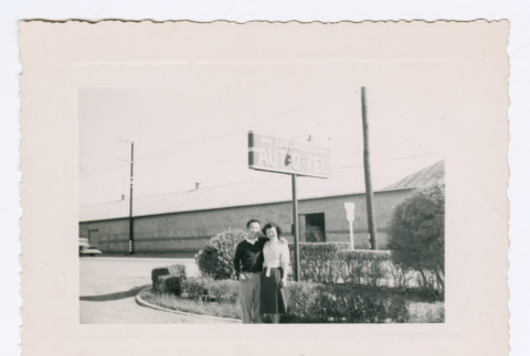 Lillie and Hiro at Beachwood Aut-o-tel (ddr-densho-562-54)