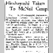 Hirabayashi Taken To McNeil Camp (December 28, 1944) (ddr-densho-56-1089)