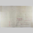 Architectural sketches with edits (ddr-densho-430-140)