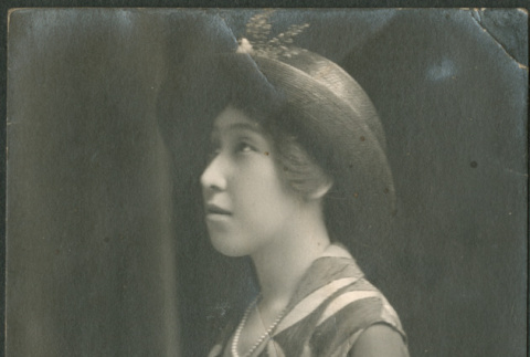 Portrait of woman in profile (ddr-densho-293-84)