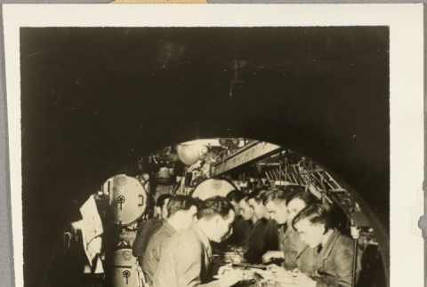 Sailors eating in a U-boat mess hall (ddr-njpa-13-929)