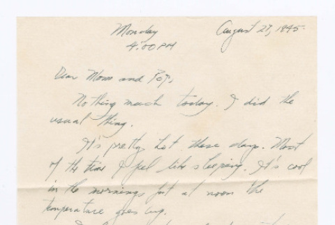 Letter from Tadashi Ishida to Mr. & Mrs. Y Ishida (ddr-densho-535-245)