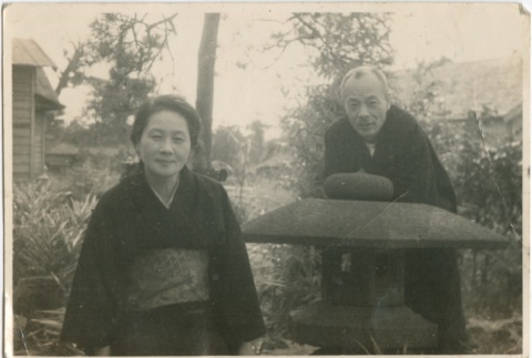 A man and woman outside (ddr-densho-296-135)