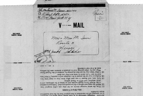 V-mail letter (ddr-densho-25-41)