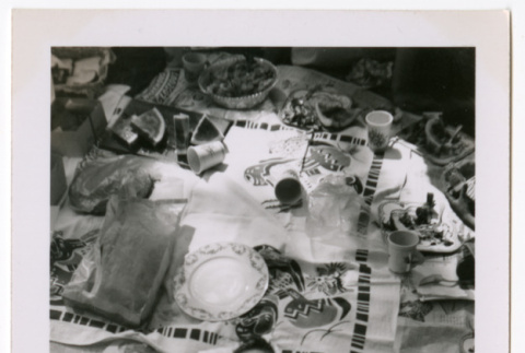 Mary Alice Fukuyama on picnic blanket (ddr-densho-462-56)