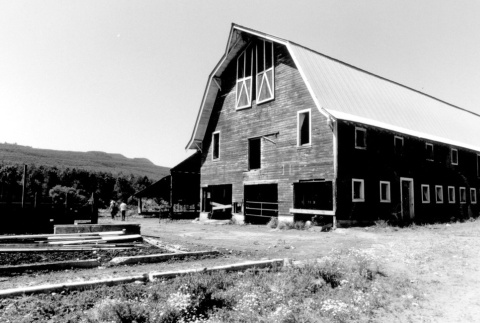 Current view of barn on former Issei dairy farm (ddr-densho-35-35)