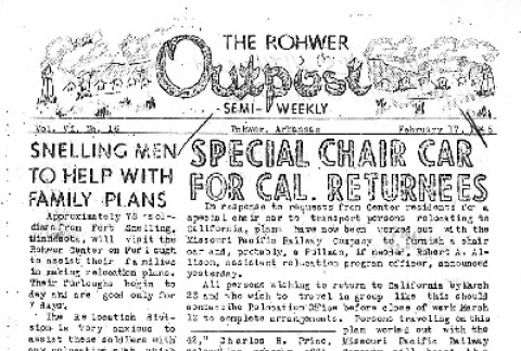 Rohwer Outpost Vol. VI No. 16 (February 17, 1945) (ddr-densho-143-245)