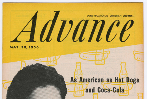 Advance Congregational Christian Journal: As American as Hot Dogs and Coca-Cola (ddr-densho-446-393)