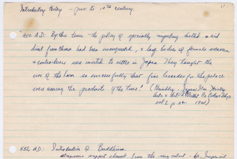 Unorganized set of handwritten notes (ddr-densho-578-16)