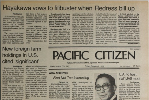 Pacific Citizen , Vol. 88, No. 2029 (February 9, 1979) (ddr-pc-51-5)