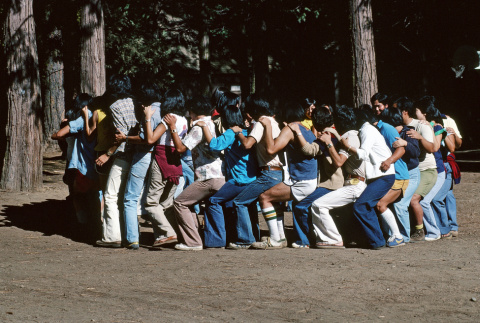 Campers participating in a lap sit (ddr-densho-336-1168)