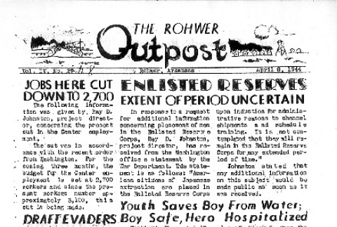 Rohwer Outpost Vol. IV No. 28 (April 8, 1944) (ddr-densho-143-155)