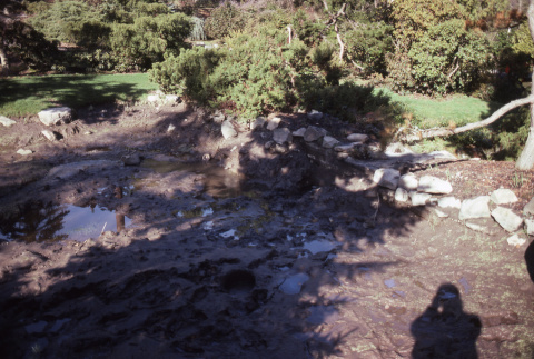 Mapes Creek; wall of second pond (ddr-densho-354-1165)