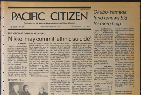 Pacific Citizen Vol. 87 No. 2023 (December 15, 1978) (ddr-pc-50-50)