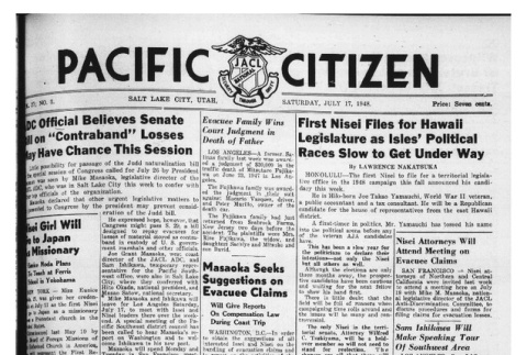 The Pacific Citizen, Vol. 27 No. 3 (July 17, 1948) (ddr-pc-20-28)