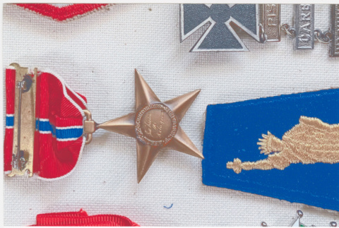 Close-up of bronze star (ddr-densho-539-34)