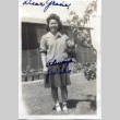 Signed photograph of a woman (ddr-manz-6-94)