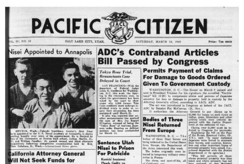 The Pacific Citizen, Vol. 28 No. 10 (March 12, 1949) (ddr-pc-21-10)
