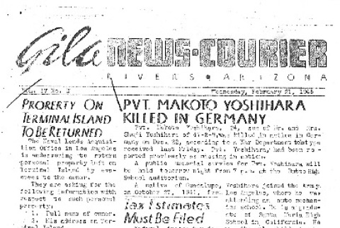 Gila News-Courier Vol. IV No. 15 (February 21, 1945) (ddr-densho-141-373)