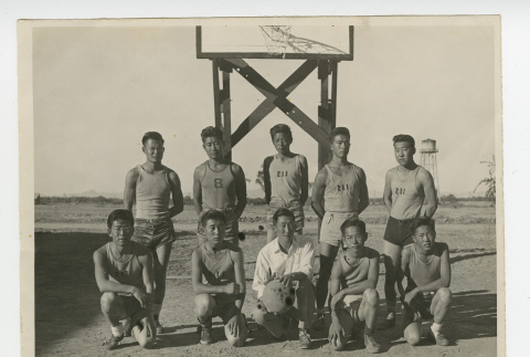 Nisei men's basketball team (ddr-csujad-44-11)