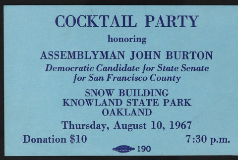 Cocktail party ticket (ddr-densho-433-442)