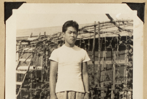 Hiro in the garden (ddr-densho-542-529)