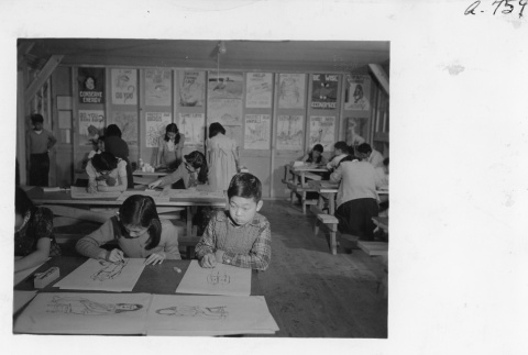 Children in a drawing class (ddr-fom-1-863)