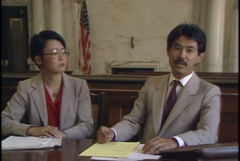 San Francisco Courthouse footage, part 5 of 10; interview with Dale Minami and Karen Kai, part 1 of 5 (ddr-densho-1007-1626)