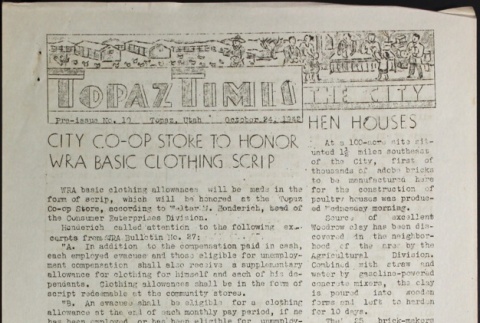 Topaz Times Pre-issue No. 10 (October 24, 1942) (ddr-densho-142-10)