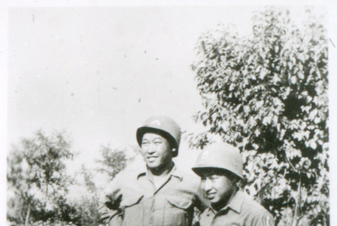 Two in front of tent (ddr-densho-1007-782)