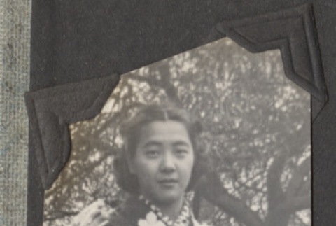 Lillian Yamada in a kimono (ddr-densho-432-28)