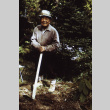 Fujitaro Kubota posing in the Garden, from Kraig Kemper's Thesis (ddr-densho-354-308)