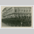 Soldiers marching in city street (ddr-densho-368-87)