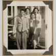 Group of four at Rohwer (ddr-densho-542-420)