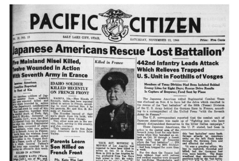 The Pacific Citizen, Vol. 19 No. 19 (November 11, 1944) (ddr-pc-16-46)