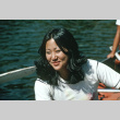 Julia Murata in a boat (ddr-densho-336-1137)