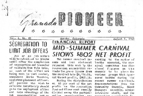 Granada Pioneer Vol. I No. 89 (August 7, 1943) (ddr-densho-147-90)