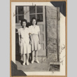Two women standing outside a door (ddr-densho-542-300)