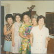 Five woman standing in line (ddr-densho-523-596)