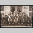 Group of boys and girls standing on steps outside building (Maryknoll school) (ddr-densho-330-191)