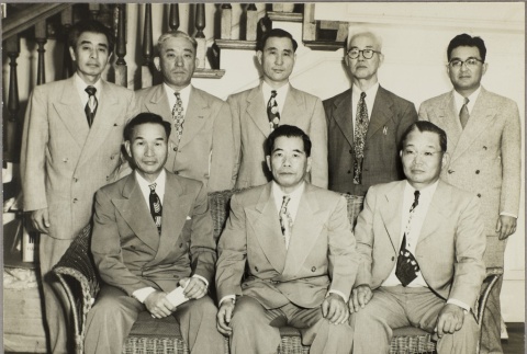 Group of men including Kumaji Furuya (ddr-njpa-5-704)
