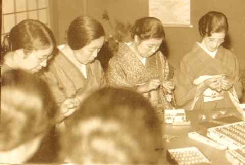 Wives of Ministry of Health and Welfare officials doing charity work (ddr-njpa-4-382)