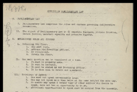 Outline of parliamentary law (ddr-csujad-55-971)