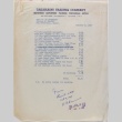 Supply list purchased by Rev. R.H. Drummond, Church of Christ, from Takahashis (ddr-densho-424-694)